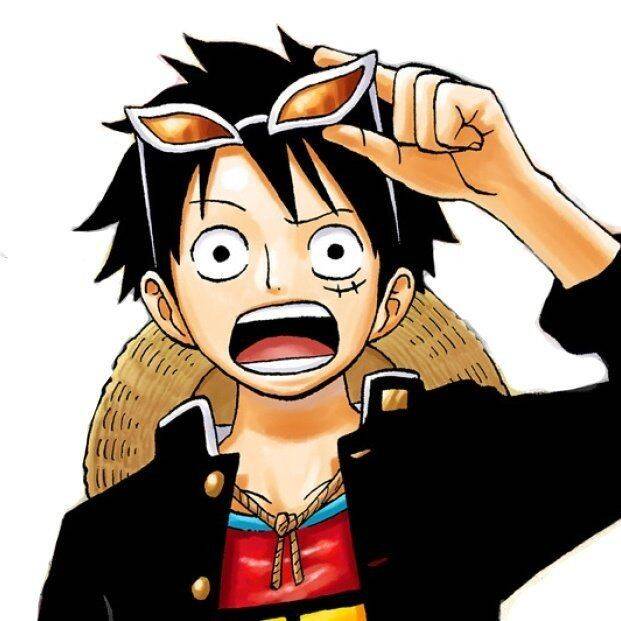 Foto de Perfil de Anime Boy Estilo Luffy com Chapéu de Palha