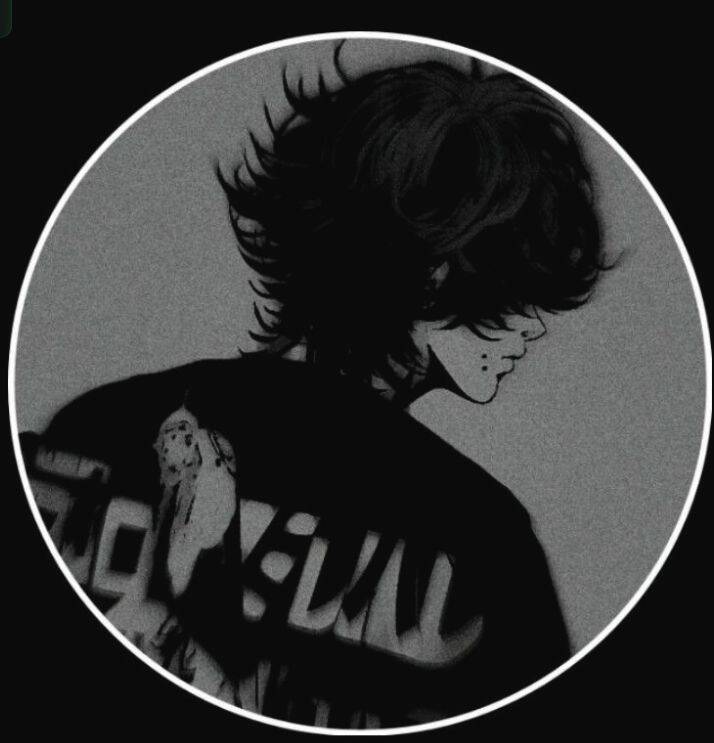 Foto de perfil de chico anime con cabello despeinado