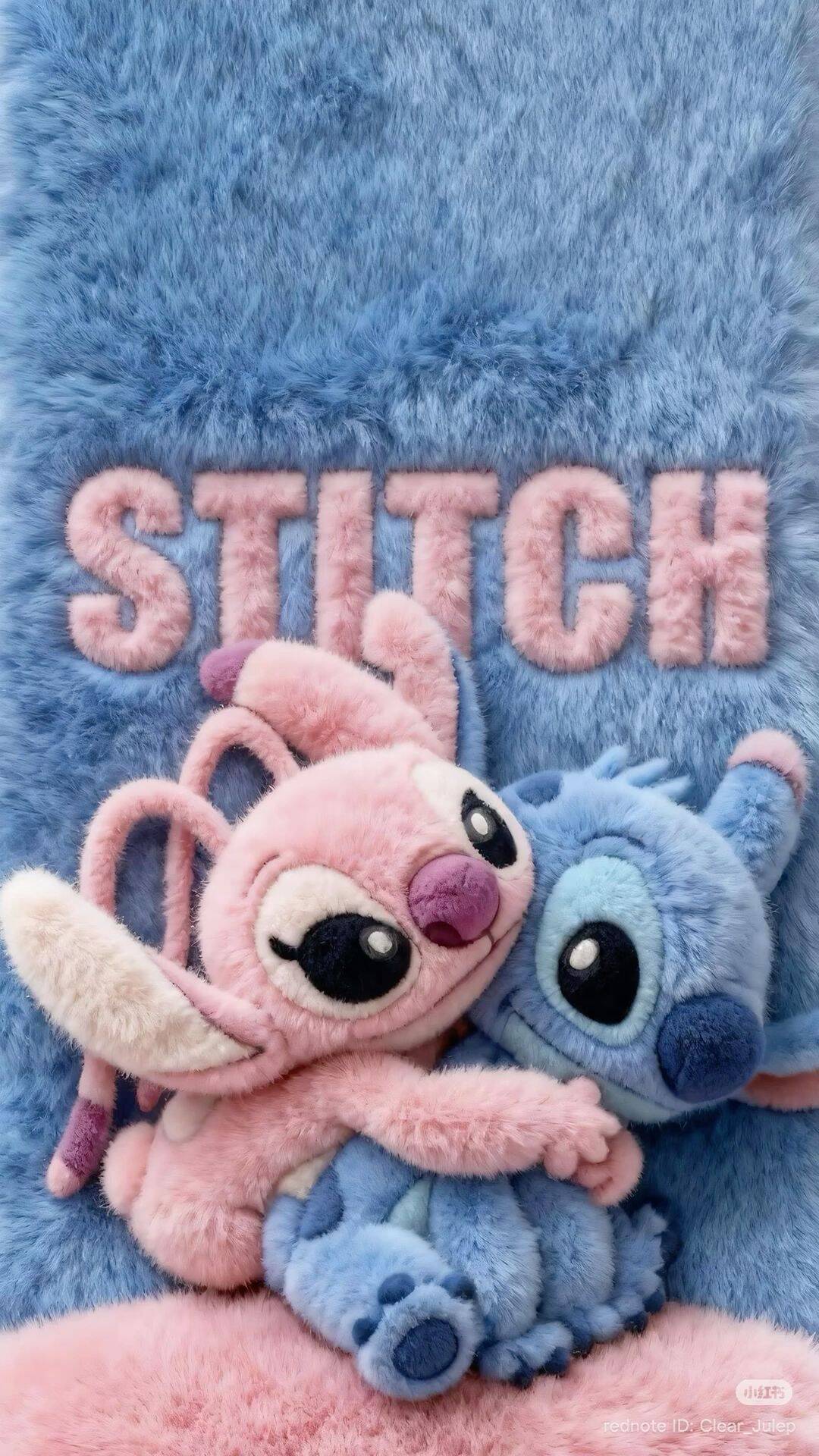 Fondo de Pantalla de Stitch y Angel Hugging para Celular/iPhone 4K