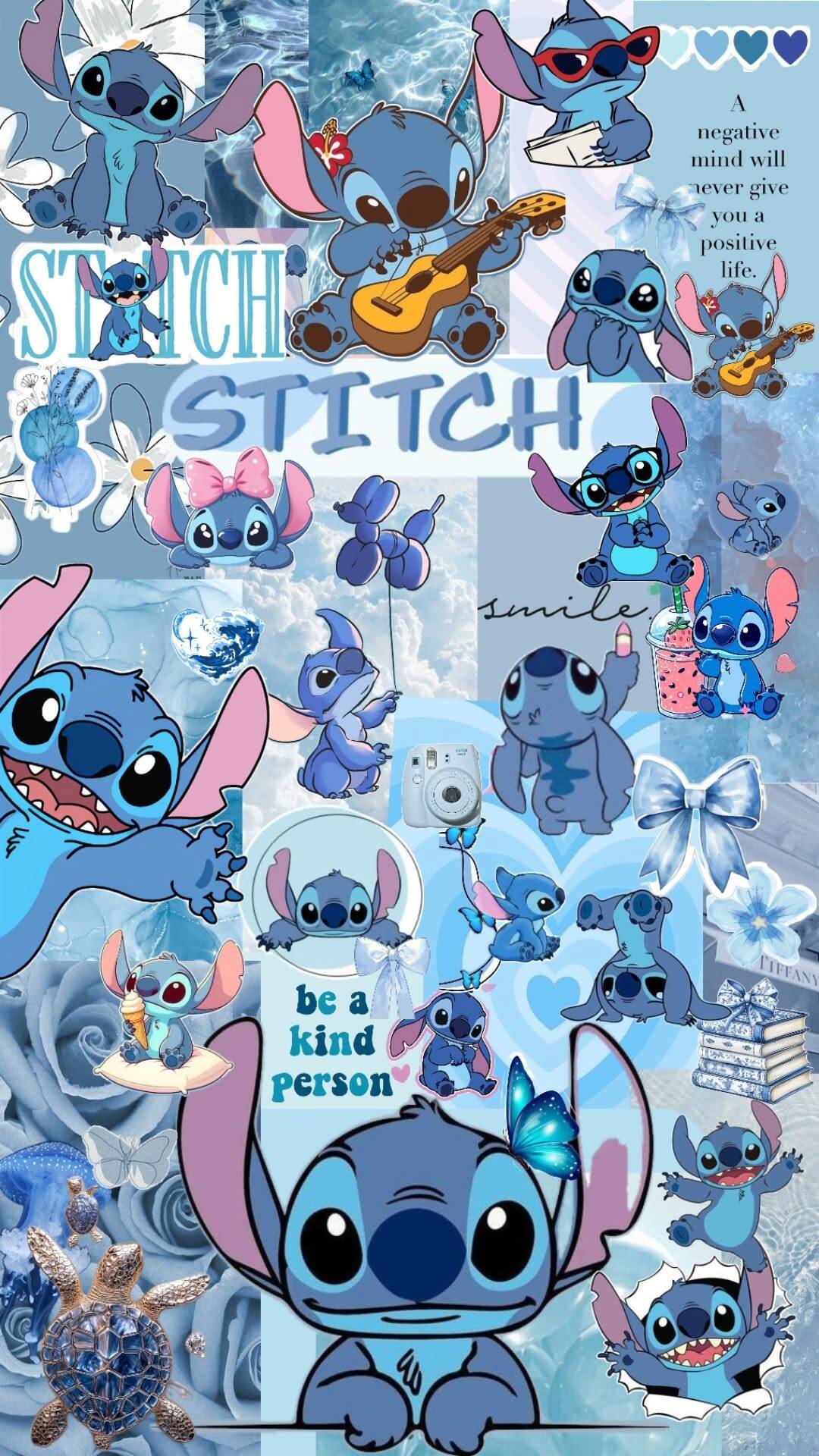 Fond d'écran Stitch coloré et amusant pour téléphone portable/iPhone 4K
