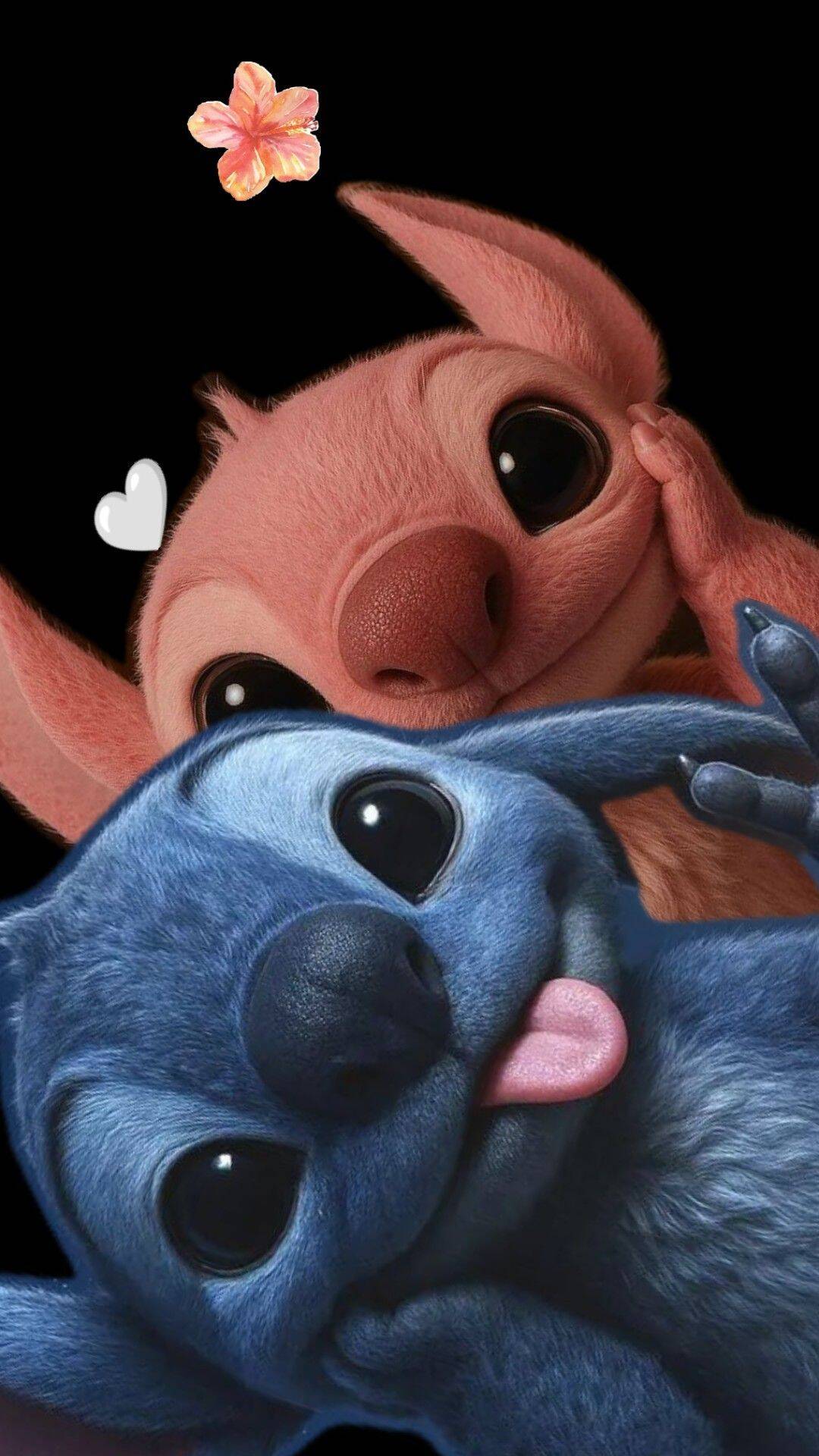 Papel de Parede do Stitch e Angel Fofo para Celular/iPhone 4K