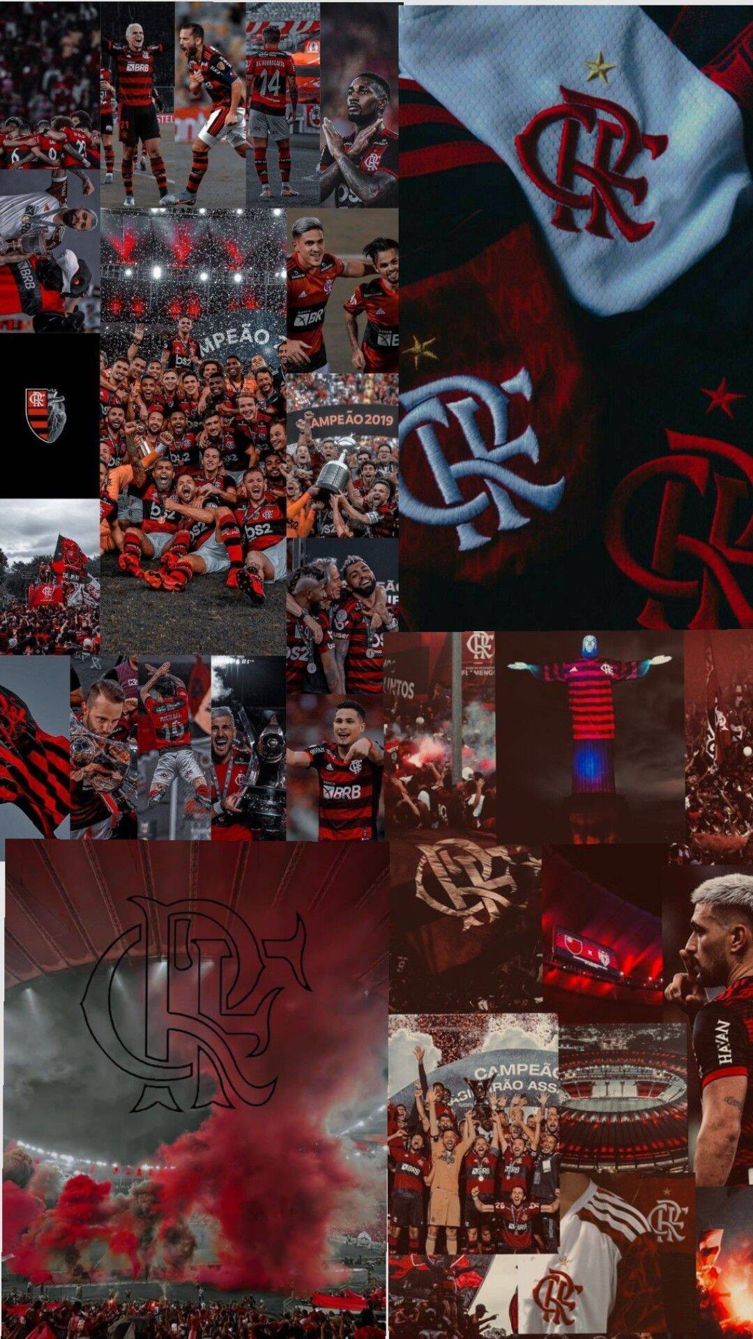 Fondo de pantalla de Flamengo con soporte vibrante para teléfono celular/iPhone 4K