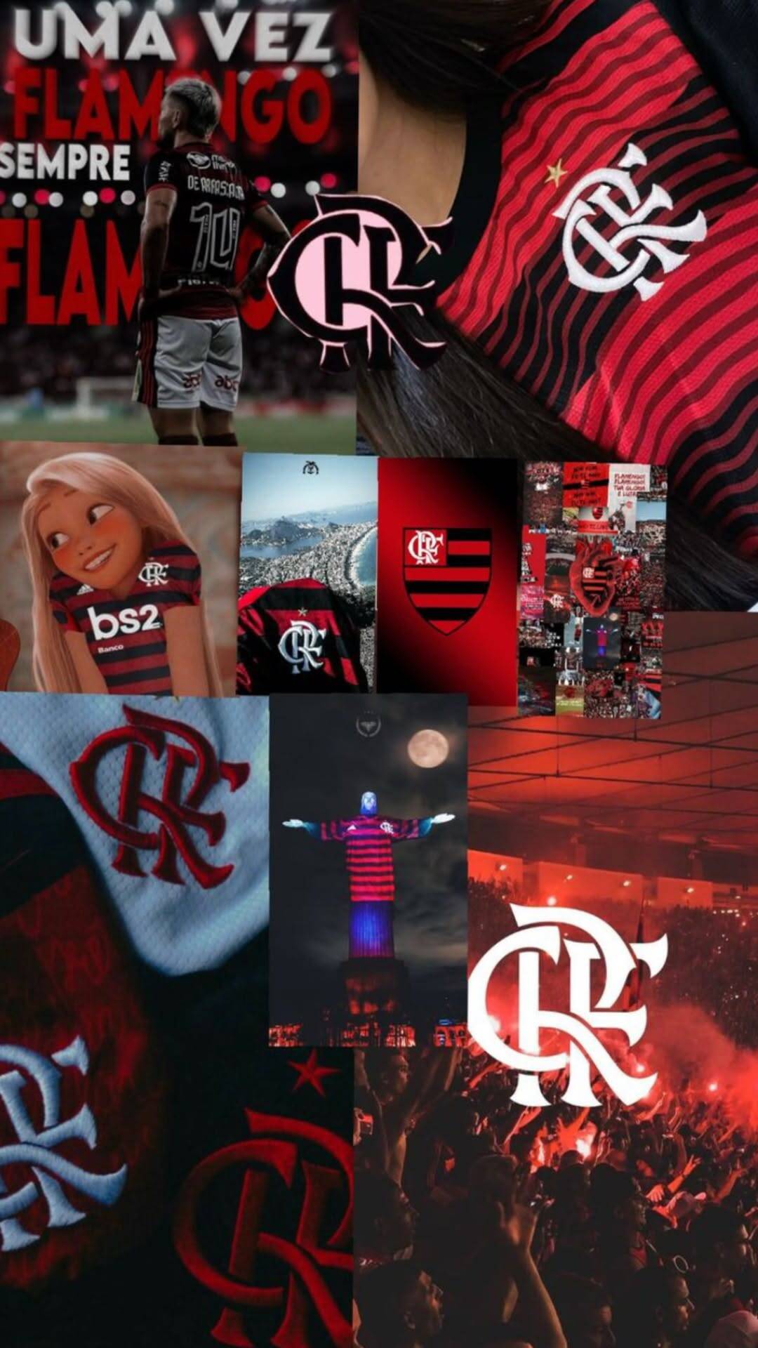 Fondo de Pantalla de Flamengo con Camiseta y Aficionados para Celular/iPhone 4K