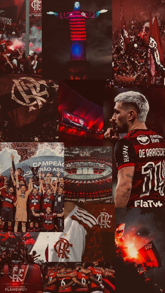 Papel de Parede do Flamengo com Torcida e Estádio para Celular/iPhone 4K