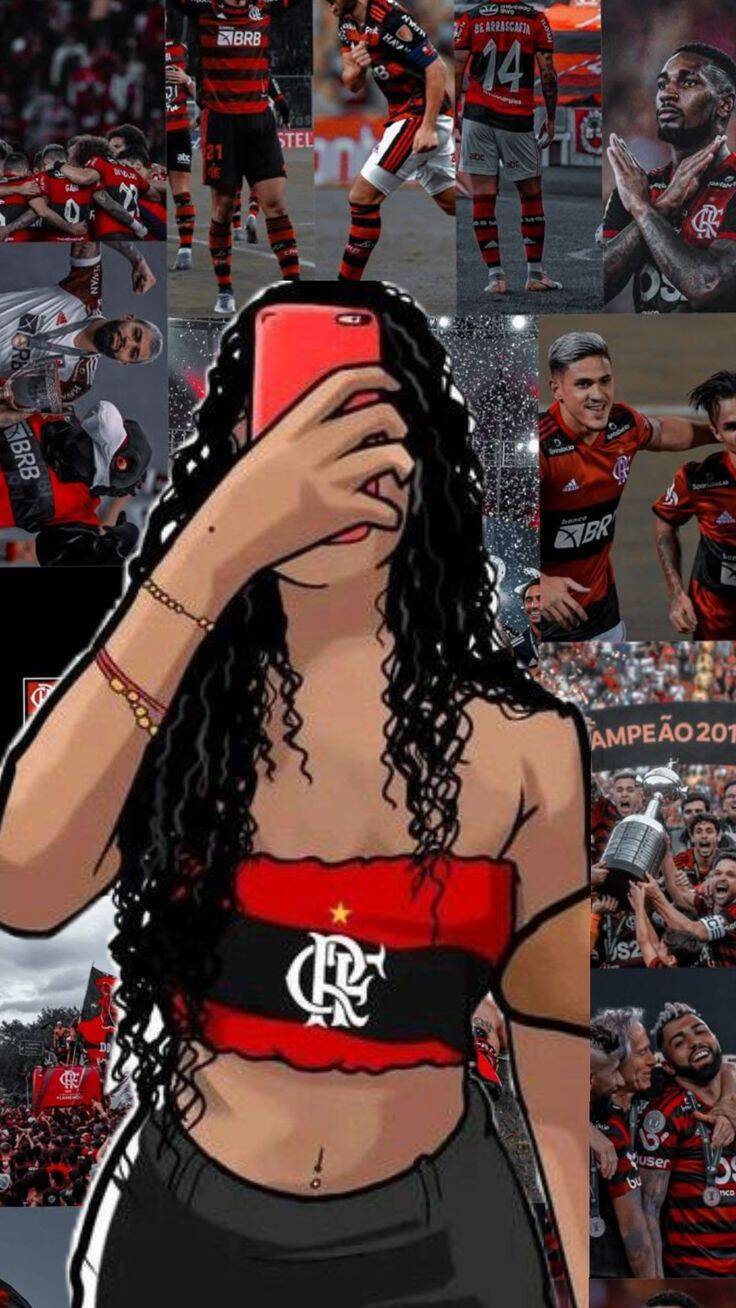 Fondo de Pantalla de Flamengo con Aficionados para Celular/iPhone 4K