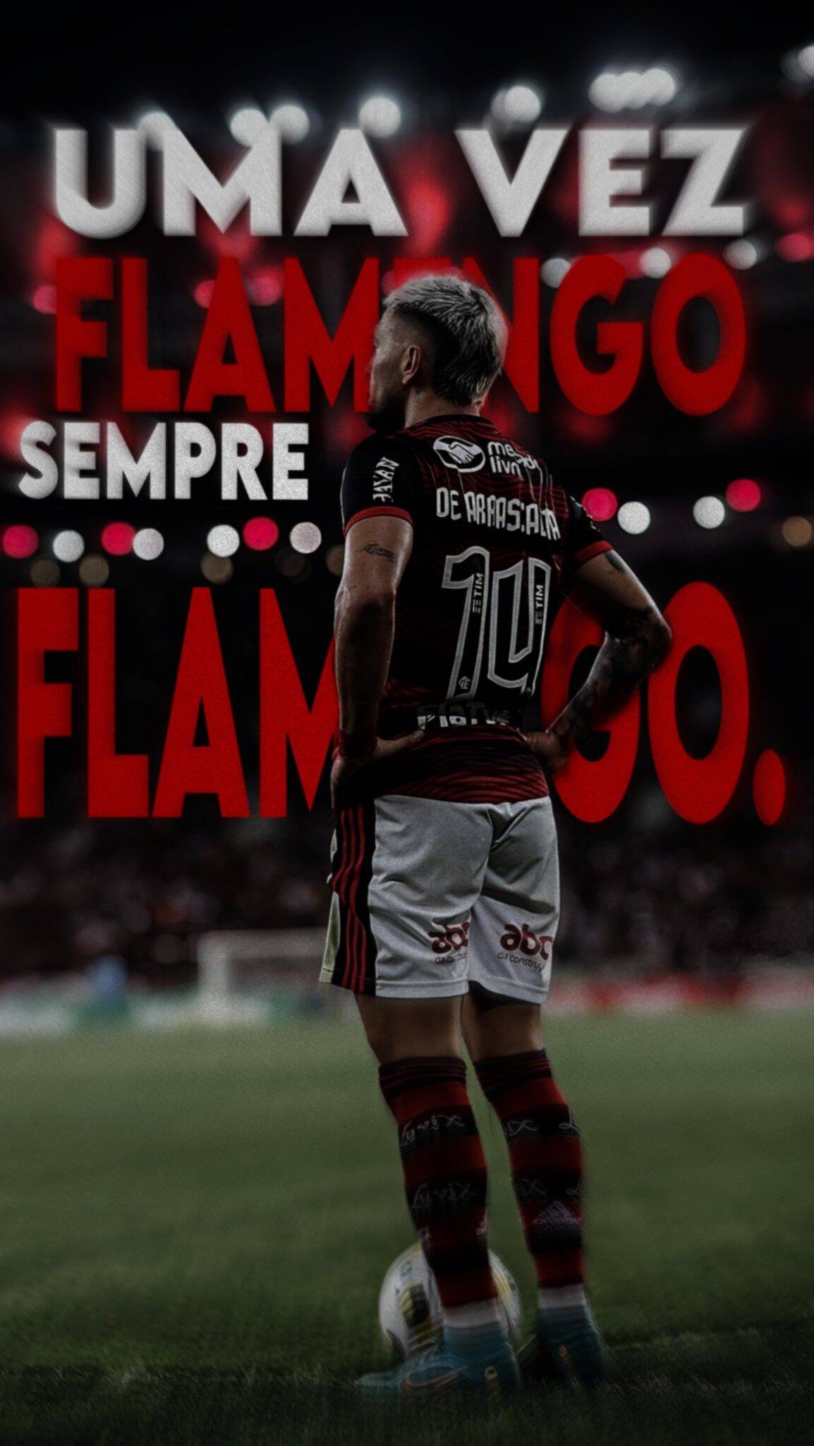Fondo de Pantalla de Flamengo con Jugador en Acción para Celular/iPhone 4K