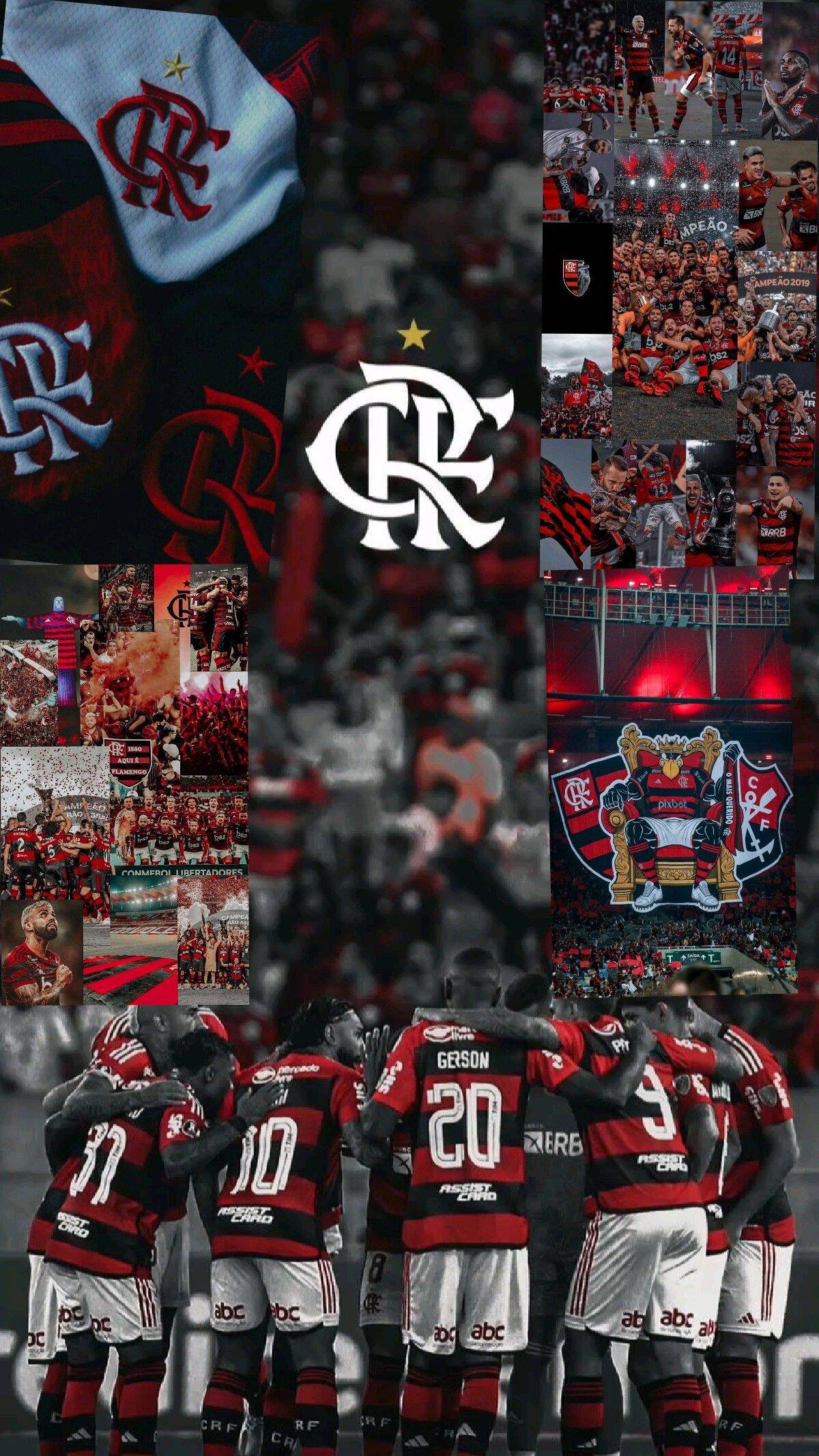 Fondo de Pantalla de Flamengo con Jugadores y Aficionados para Celular/iPhone 4K
