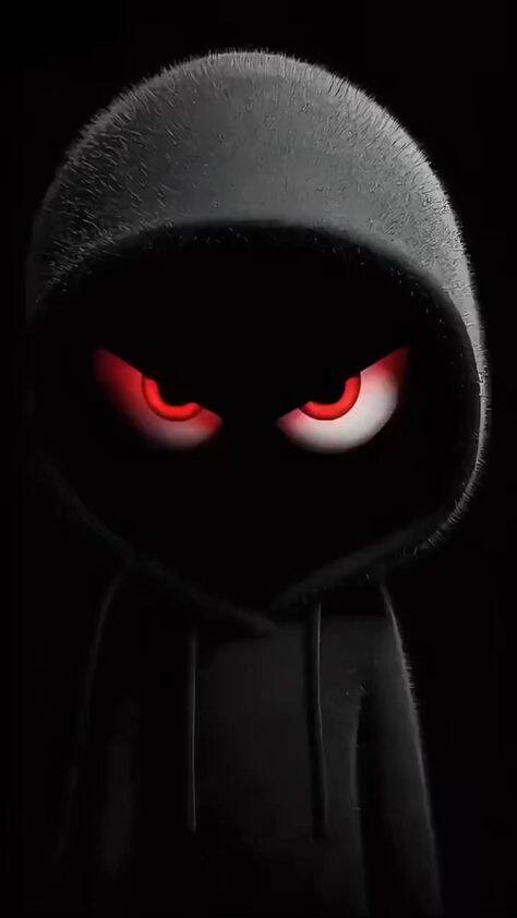 Fondo de Pantalla de Cachorro Oscuro con Ojos Rojos para Móvil/iPhone 4K