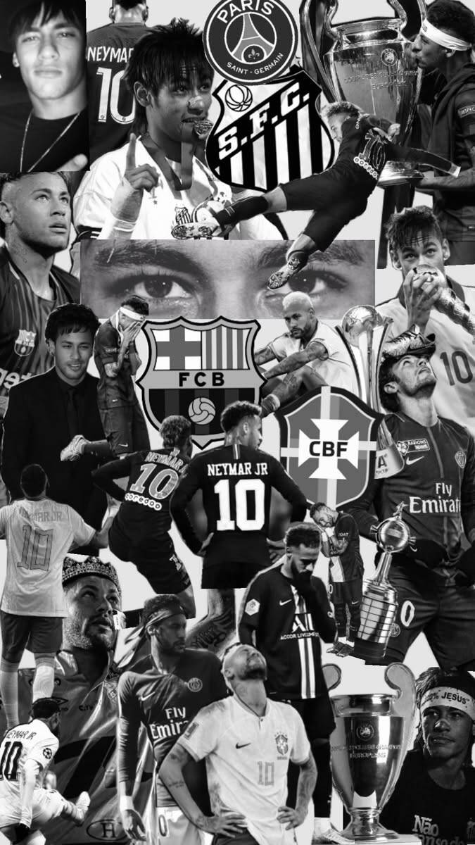 Fondo de Pantalla de Cria con Neymar en Blanco y Negro para Celular/iPhone 4K