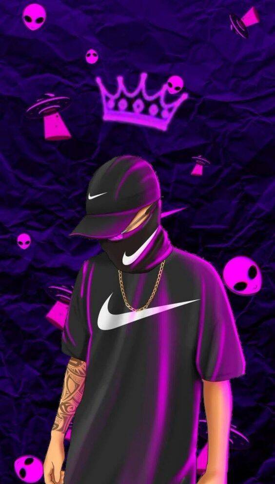 Crea un fondo de pantalla de estilo urbano con fondo morado para celular/iPhone 4K