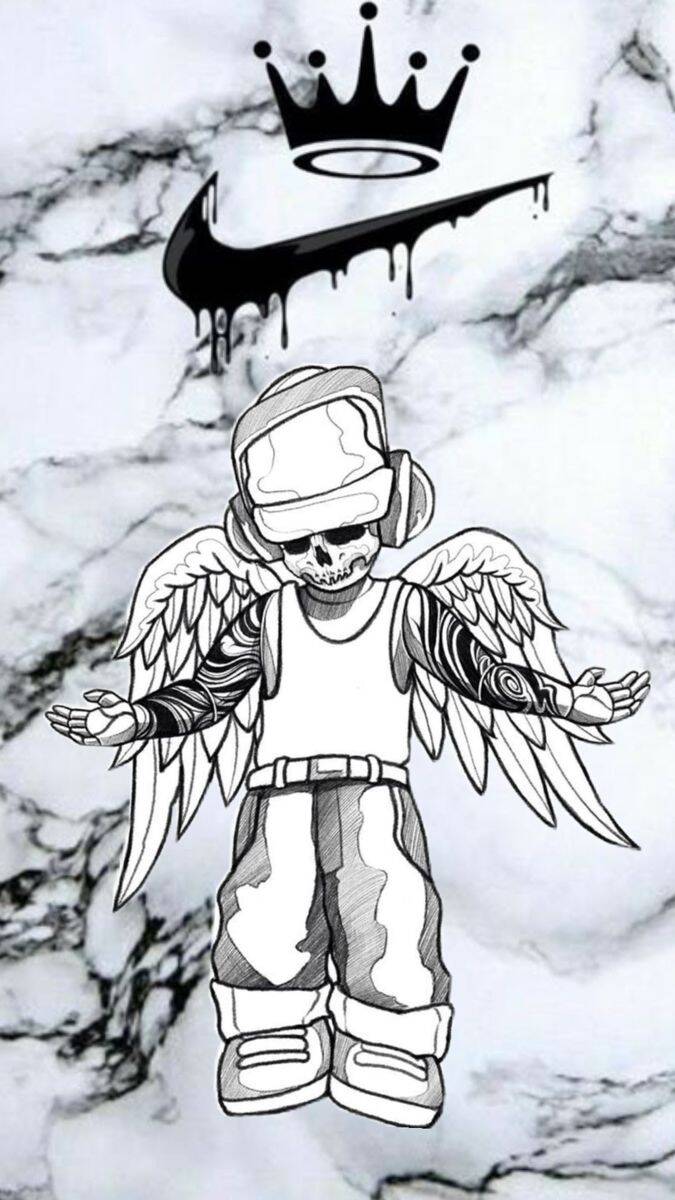 Crea Fondo de Pantalla con Calavera y Estilo Nike para Celular/iPhone 4K