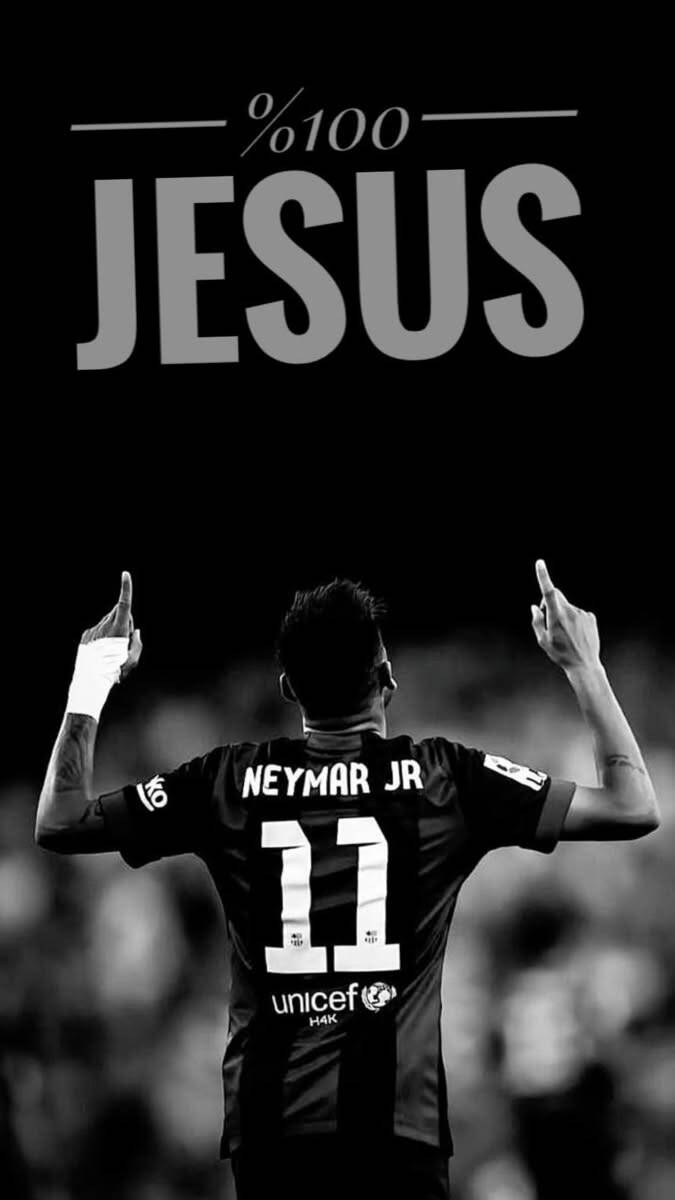 Crea Fondo de Pantalla con Neymar Jr. y Mensaje de Fe para Celular/iPhone 4K