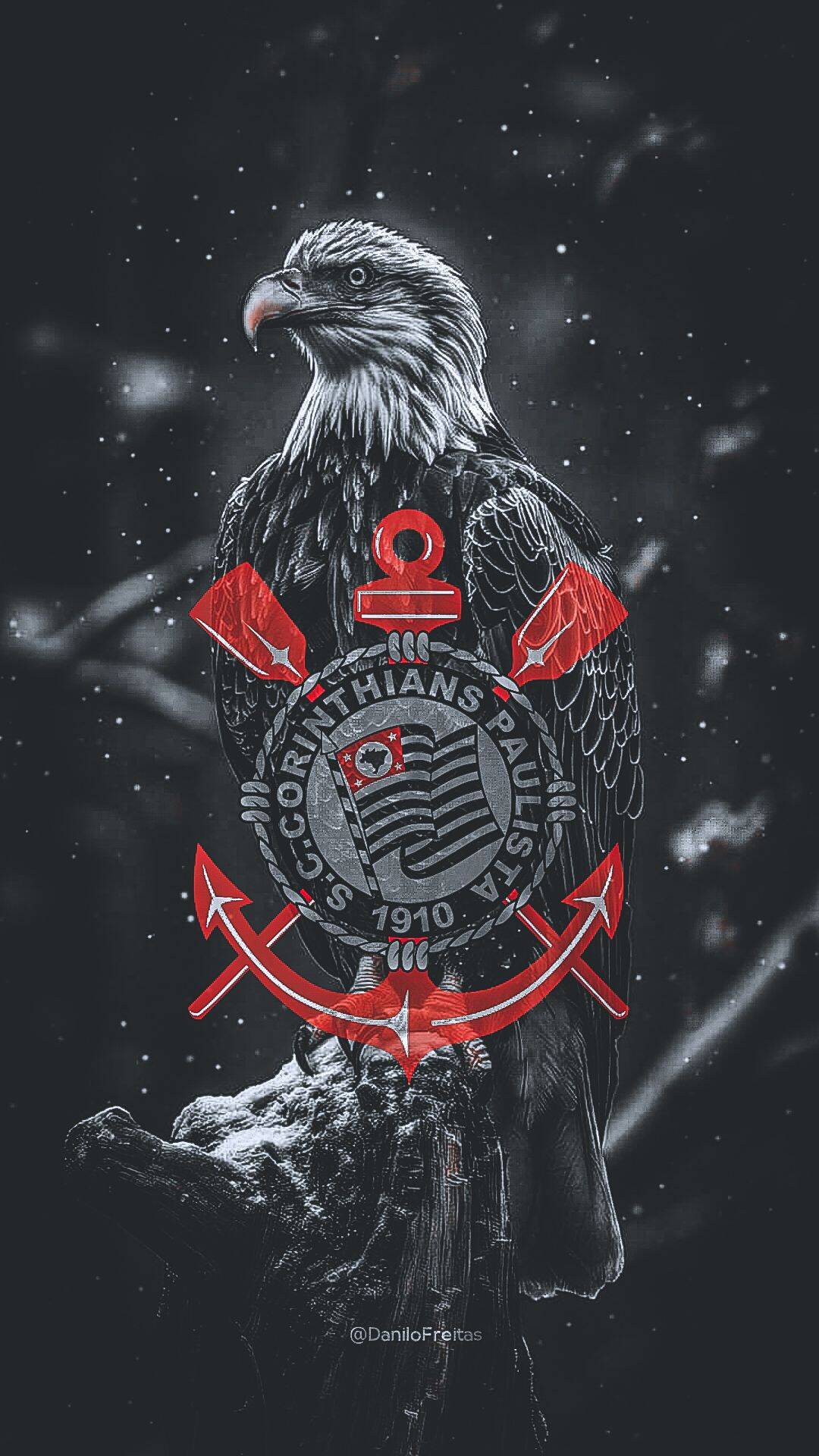 Papel de Parede de Cria do Corinthians com Águia para Celular/iPhone 4K