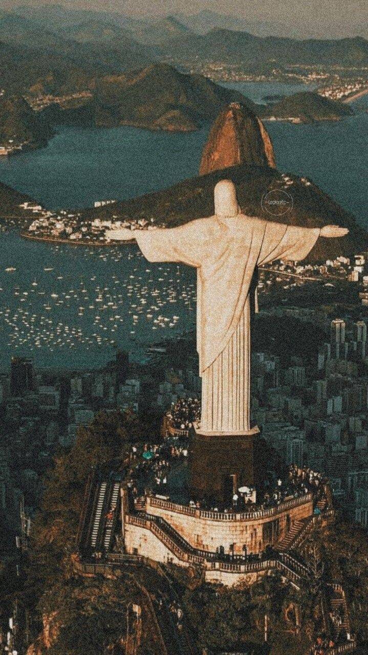 Fondo de Pantalla de Cria con Vista del Cristo Redentor para Celular/iPhone 4K