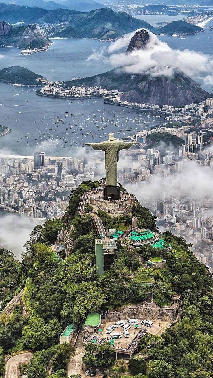 Fondo de Pantalla de Cria do RJ con el Cristo Redentor para Celular/iPhone 4K