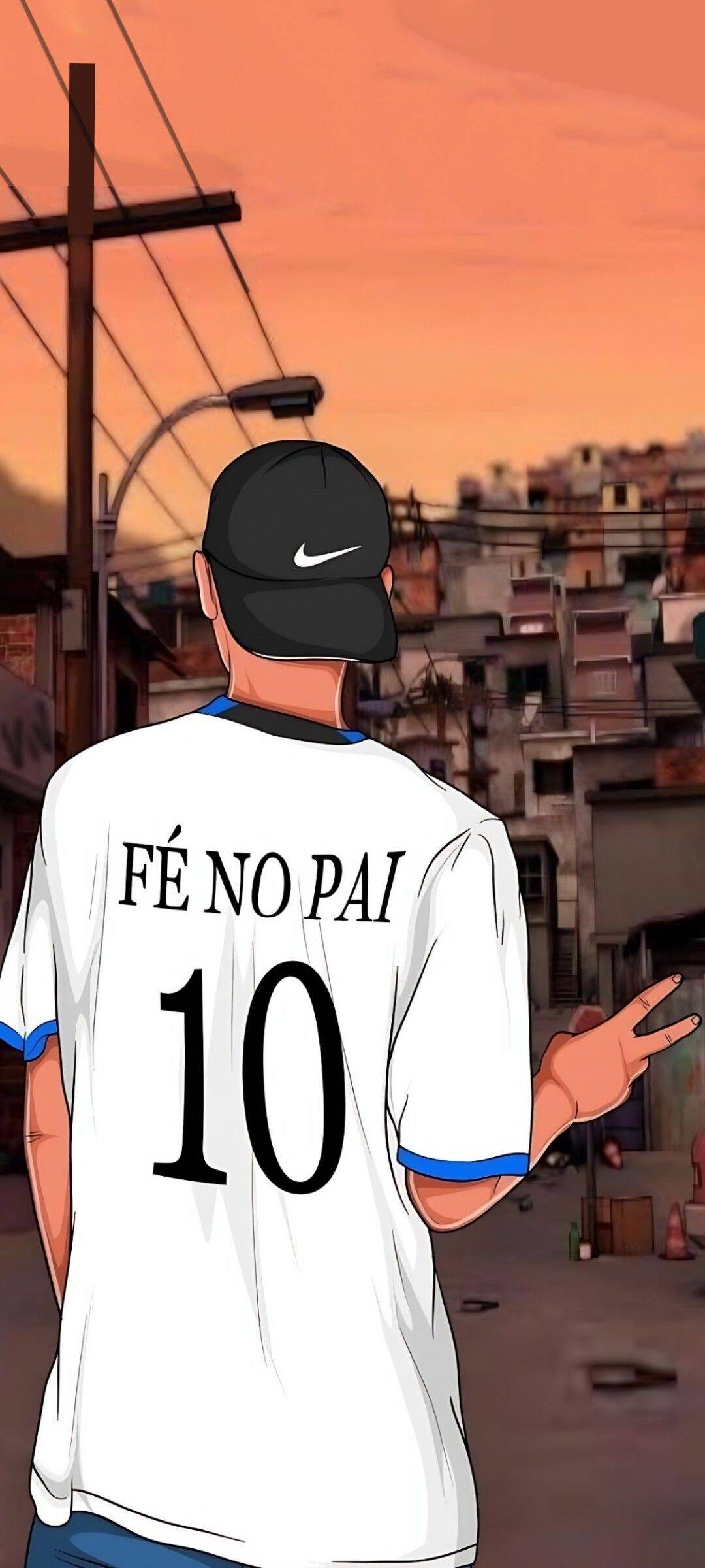 Fondo de Pantalla de Cria con Camiseta 10 y Mensaje de Fe en el Padre para Celular/iPhone 4K