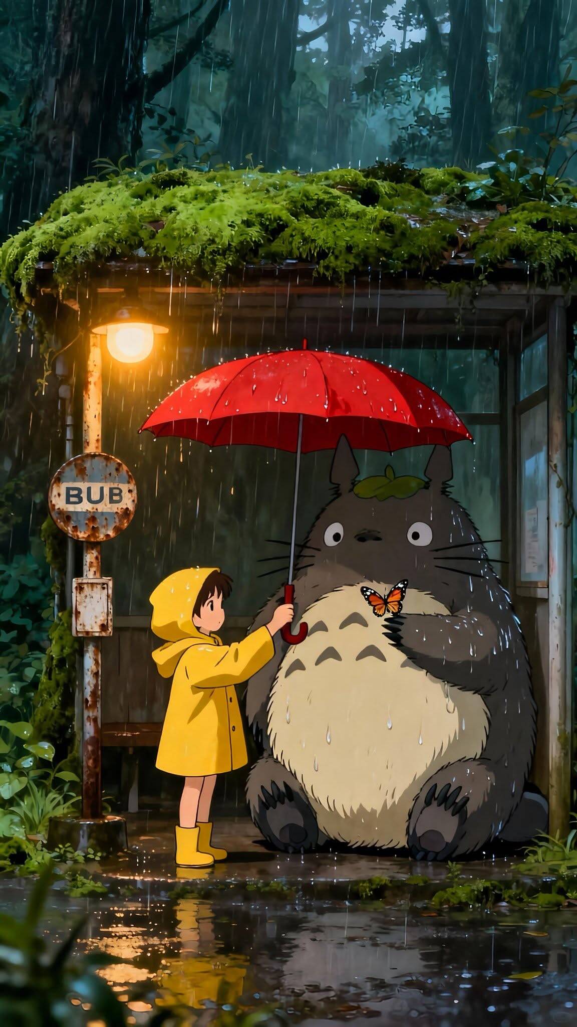Totoro Anime Wallpaper for Mobile/iPhone 4K