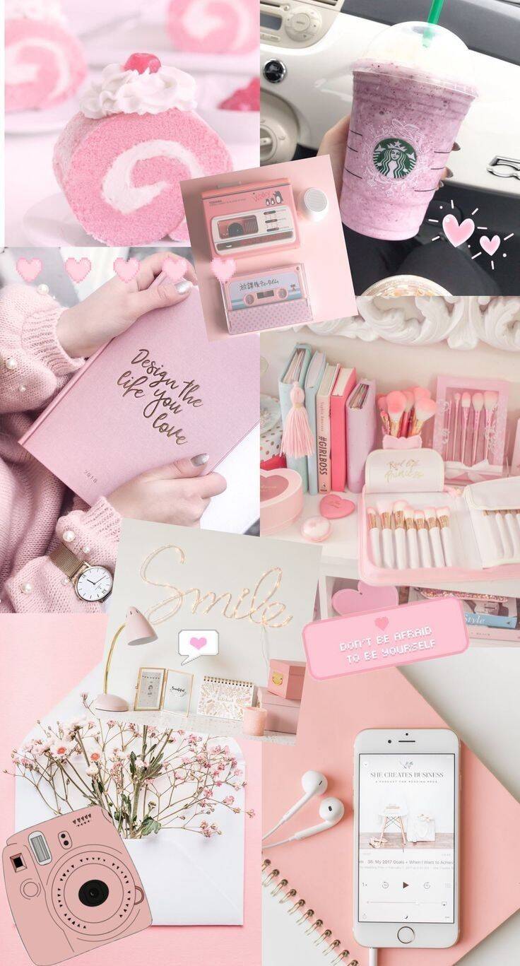 Papel de Parede Aesthetic Rosa e Doce para Celular/iPhone