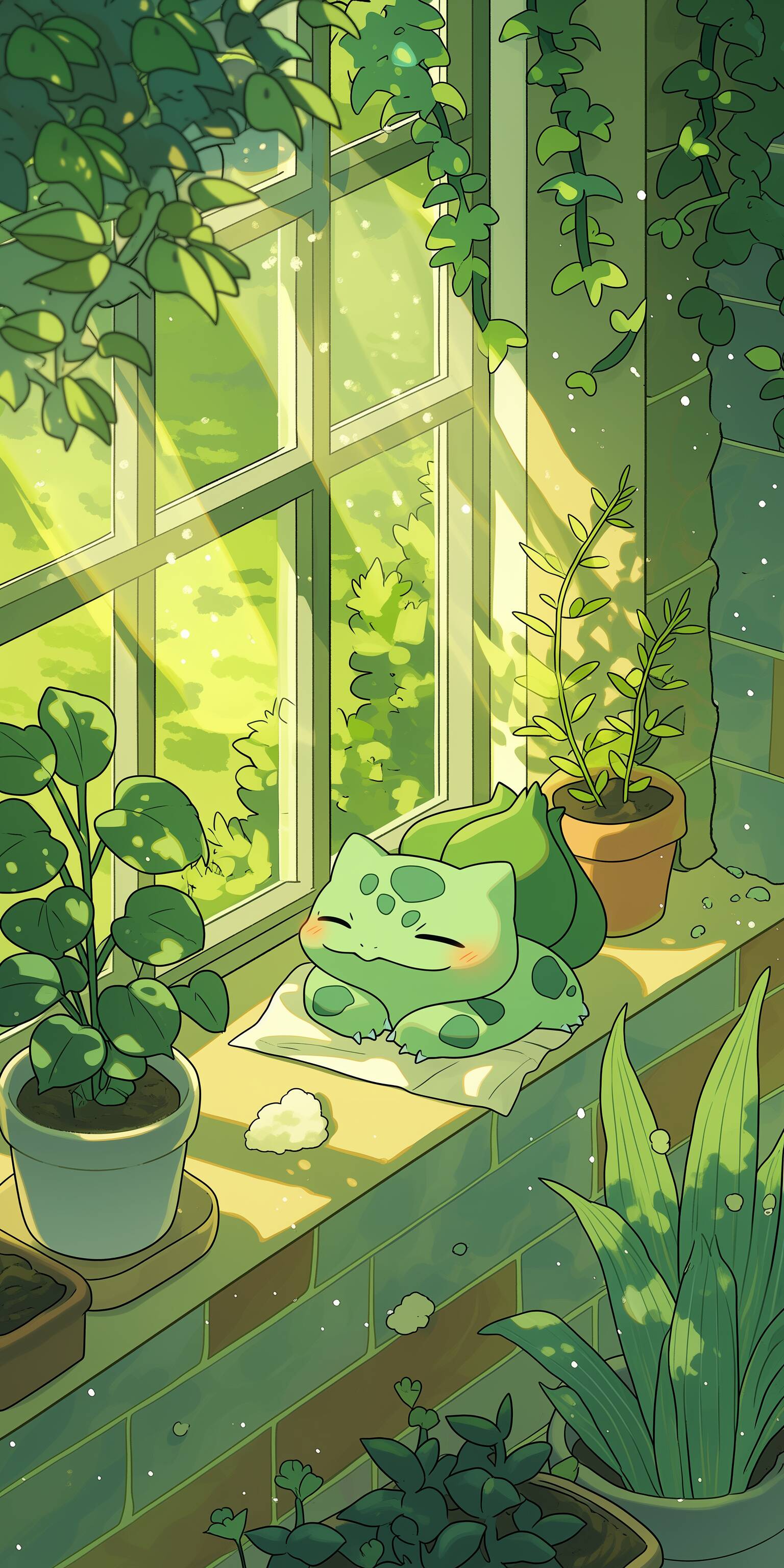 Papel de Parede de Anime Bulbasaur Fofo para Celular/iPhone 4K