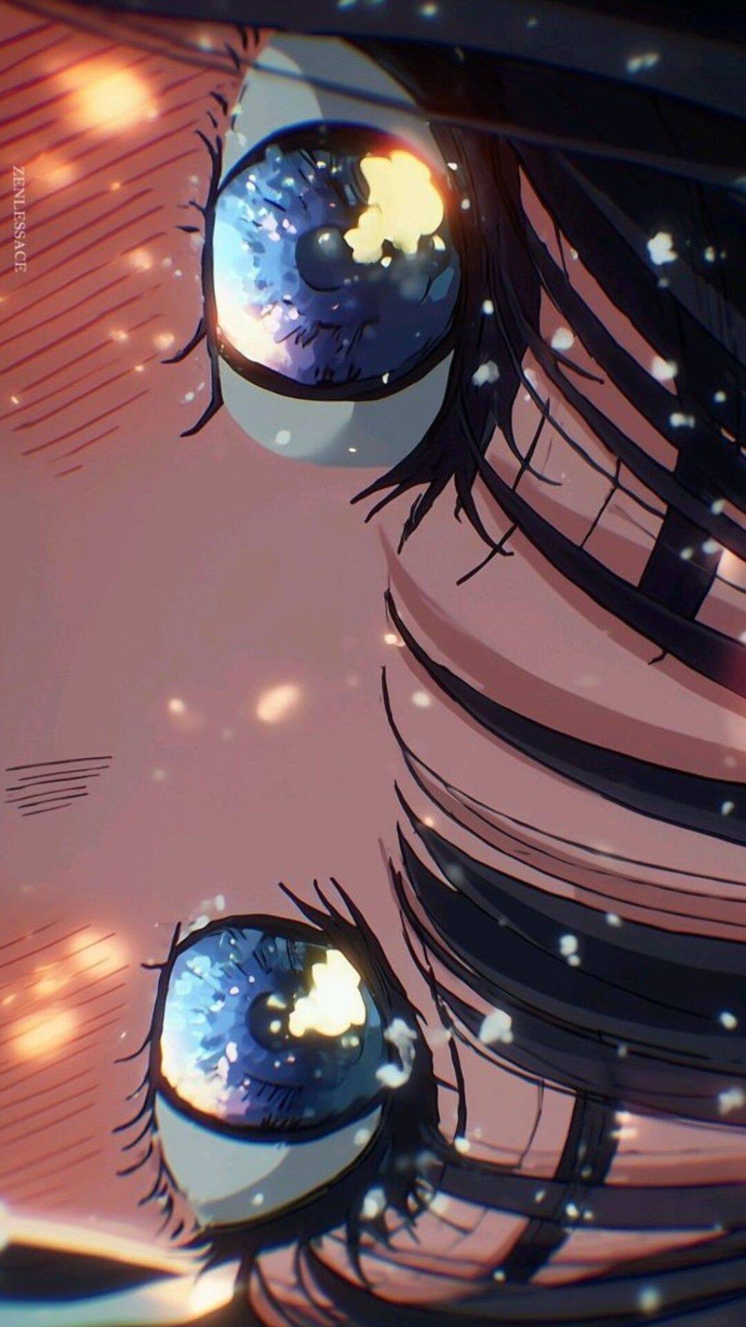 Papel de Parede de Anime Olhos Brilhantes para Celular/iPhone 4K