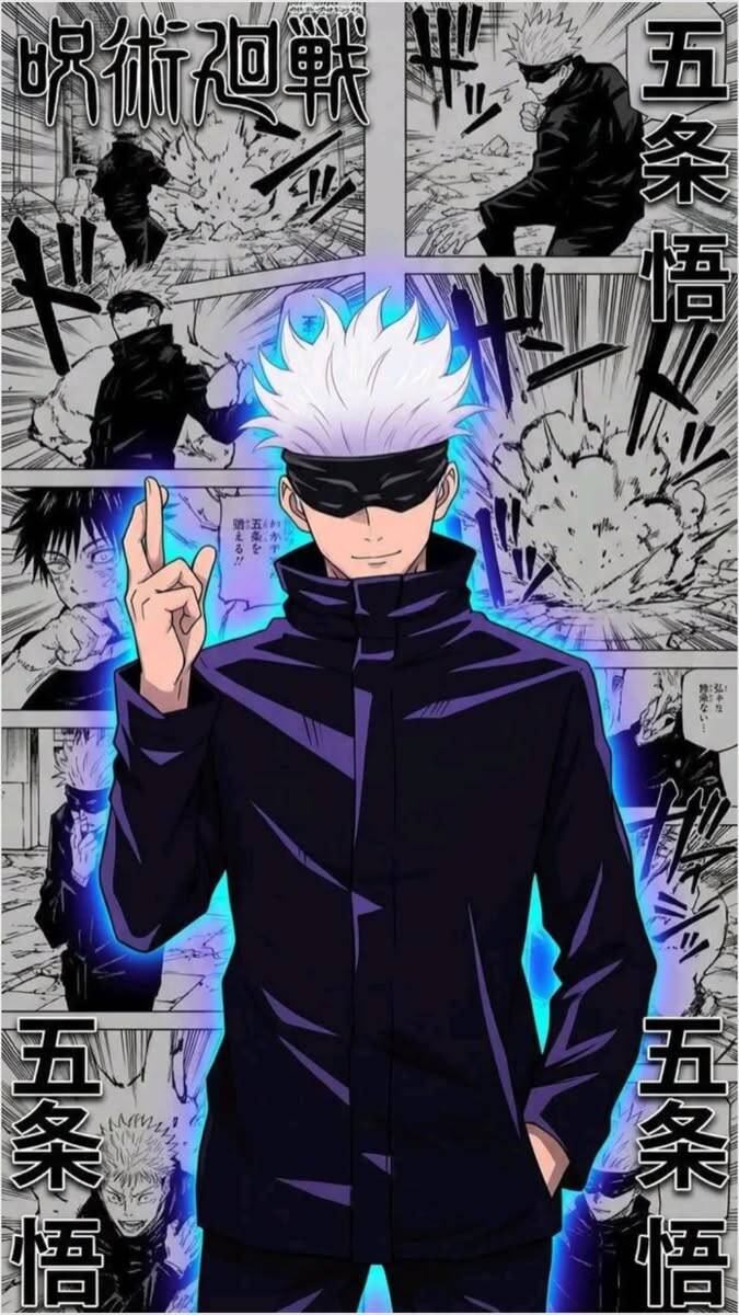 Papel de Parede de Anime Gojo Satoru para Celular/iPhone 4K