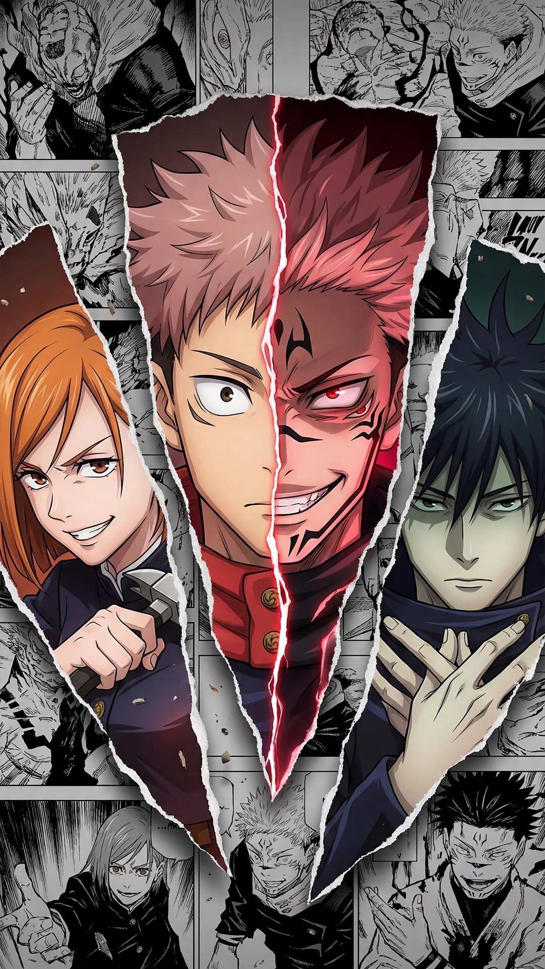 Papel de Parede de Anime Jujutsu Kaisen para Celular/iPhone 4K
