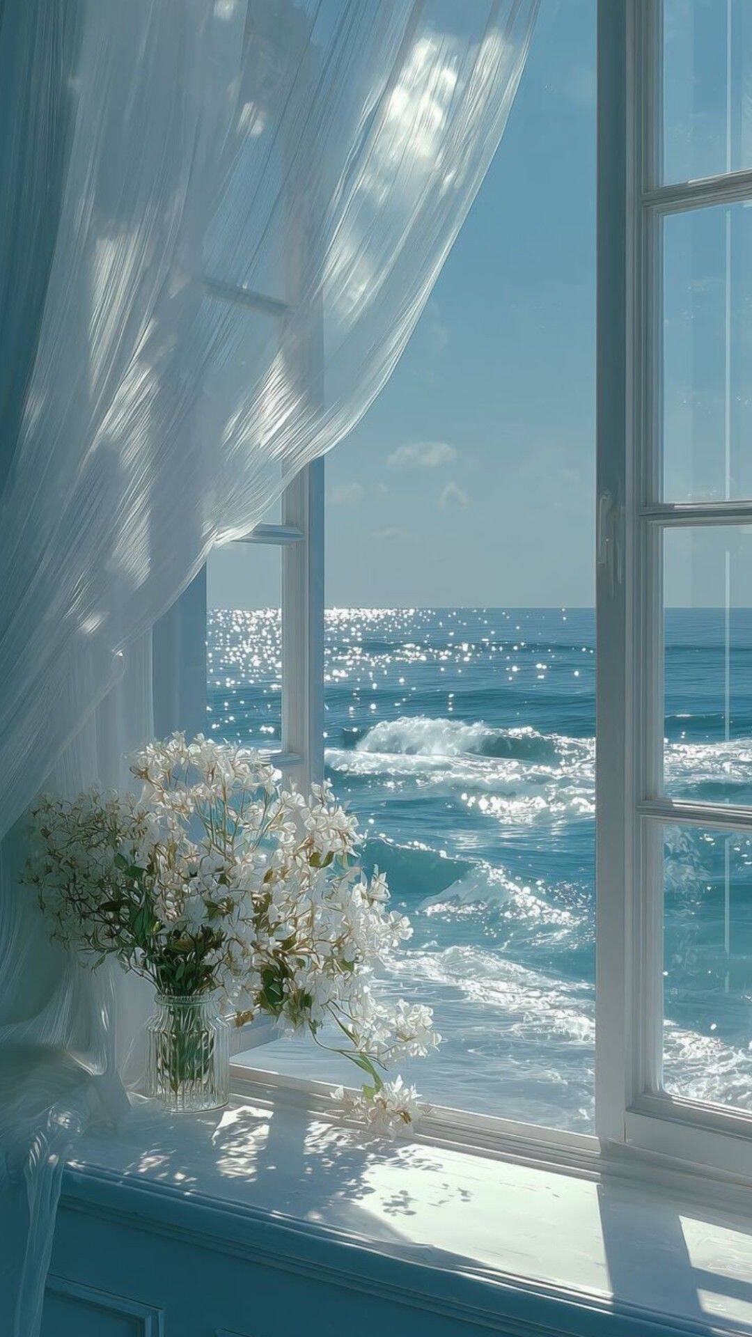 Papel de Parede Aesthetic Vista do Mar para Celular/iPhone