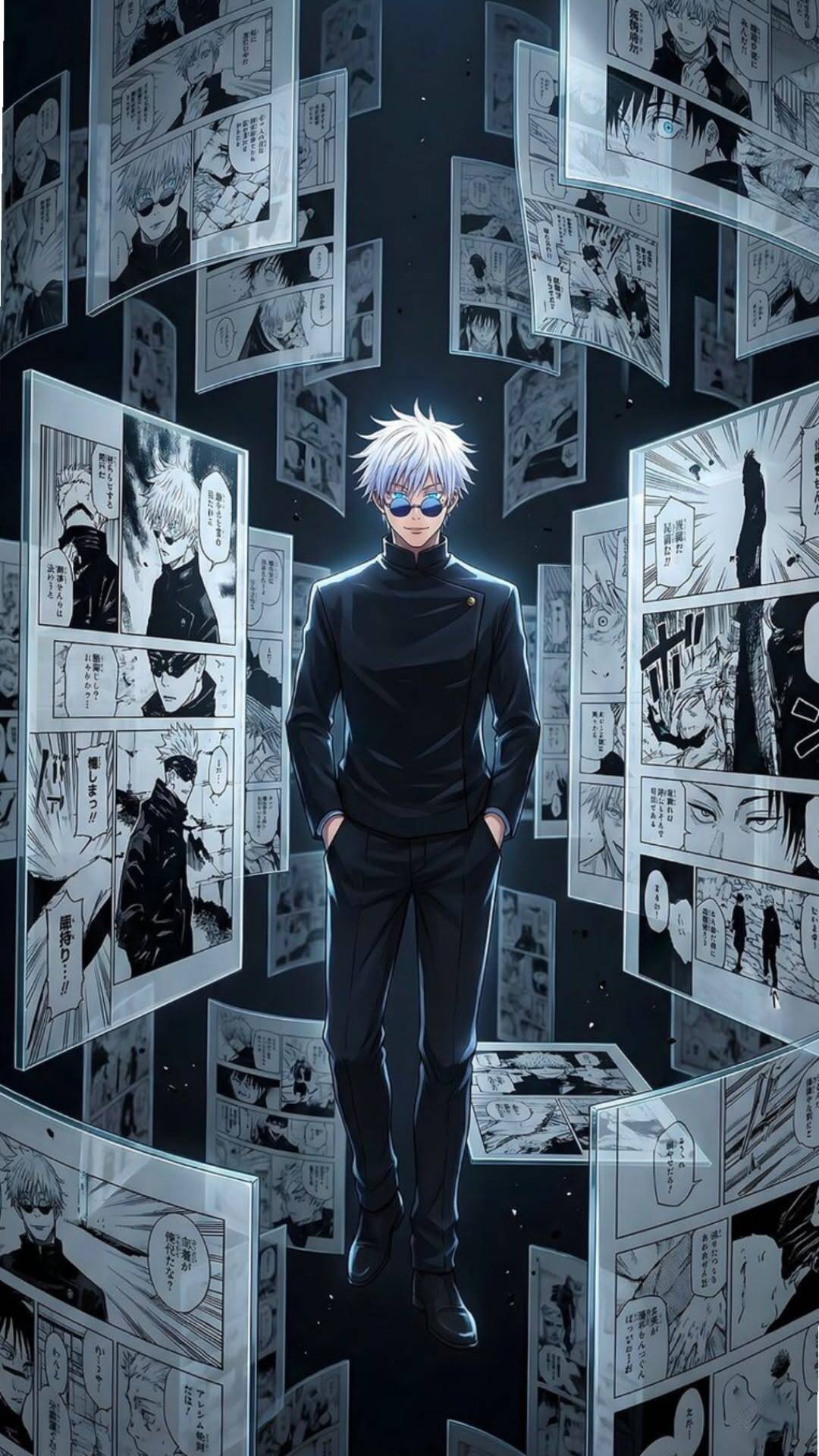 Papel de Parede de Anime Gojo Satoru para Celular/iPhone 4K
