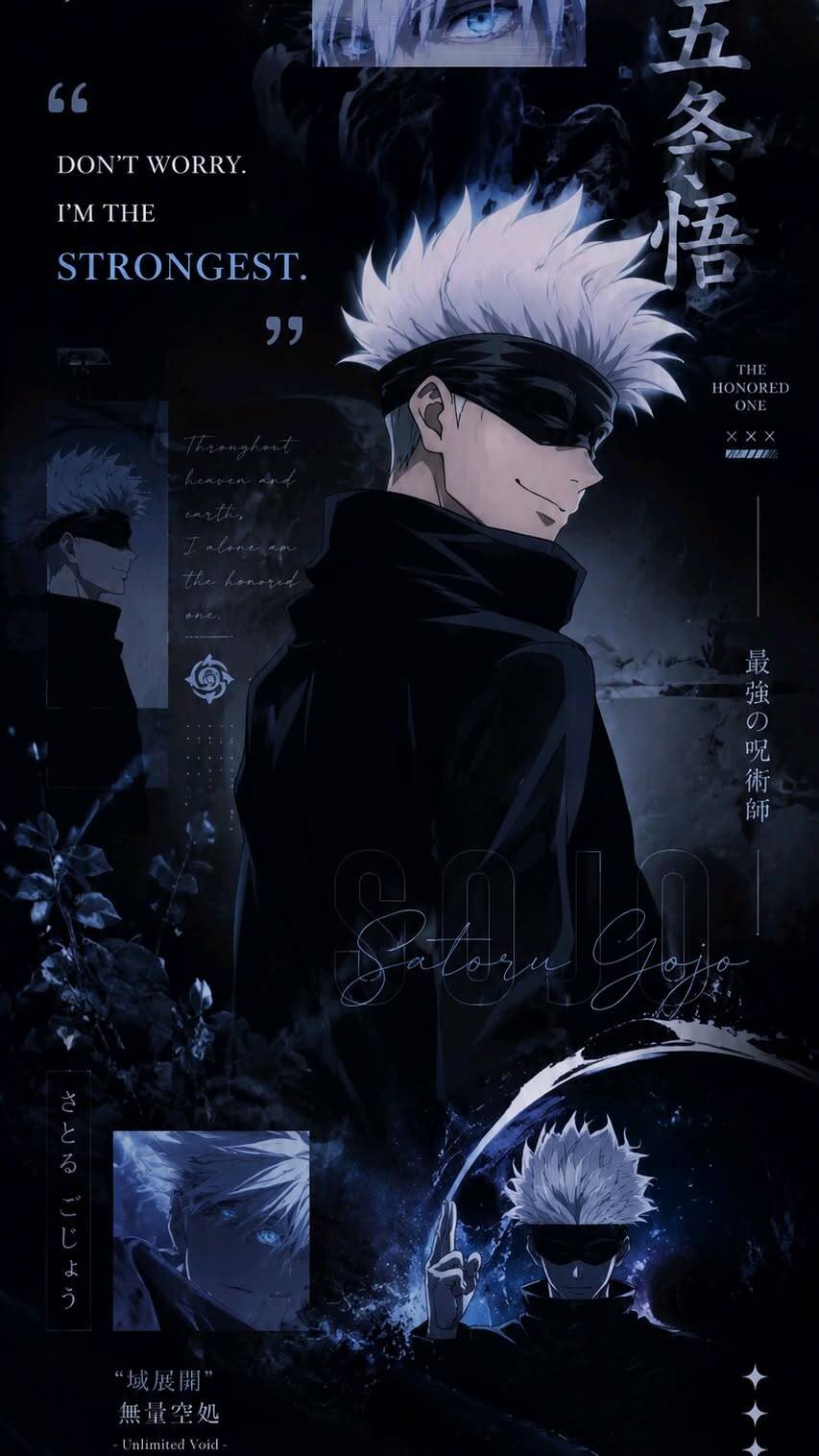 Fondo de Pantalla de Gojo Satoru Anime para Móvil/iPhone 4K