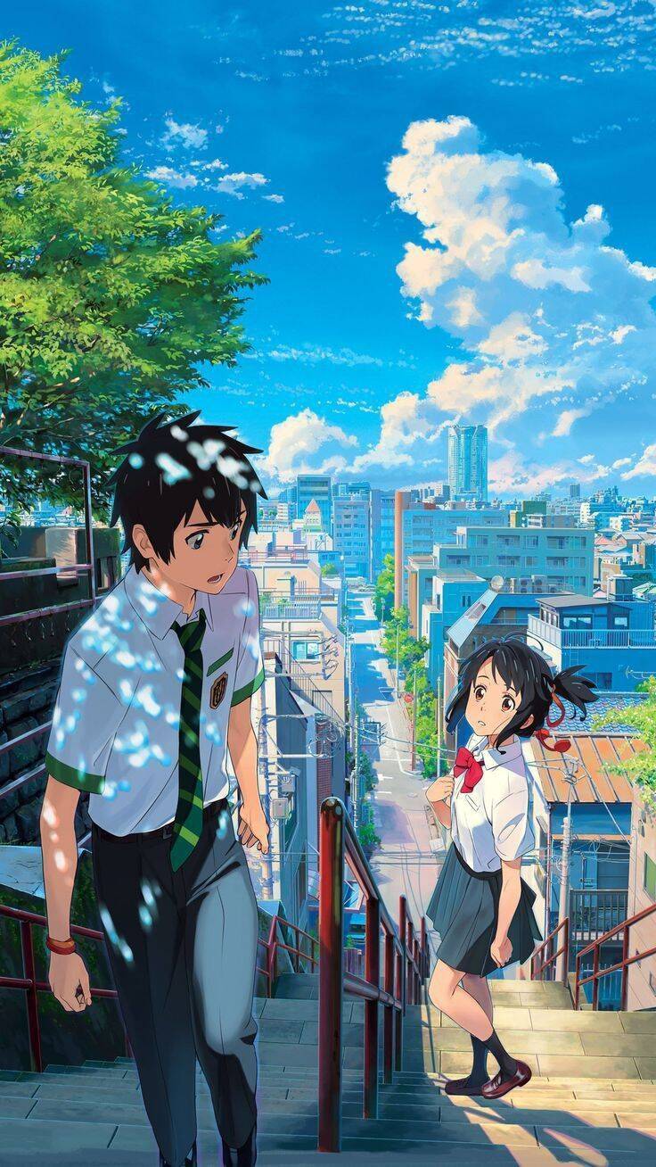 Cute Anime Wallpaper for Mobile/iPhone 4K City Scenery