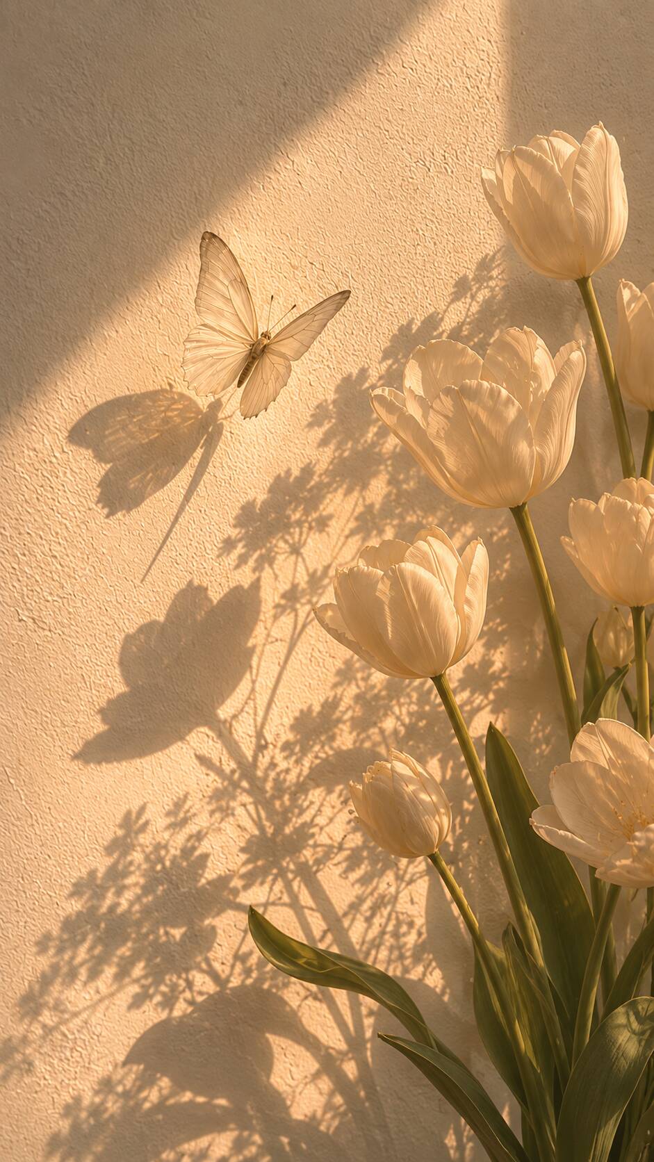 Papel de Parede Aesthetic com Borboletas e Flores para Celular/iPhone