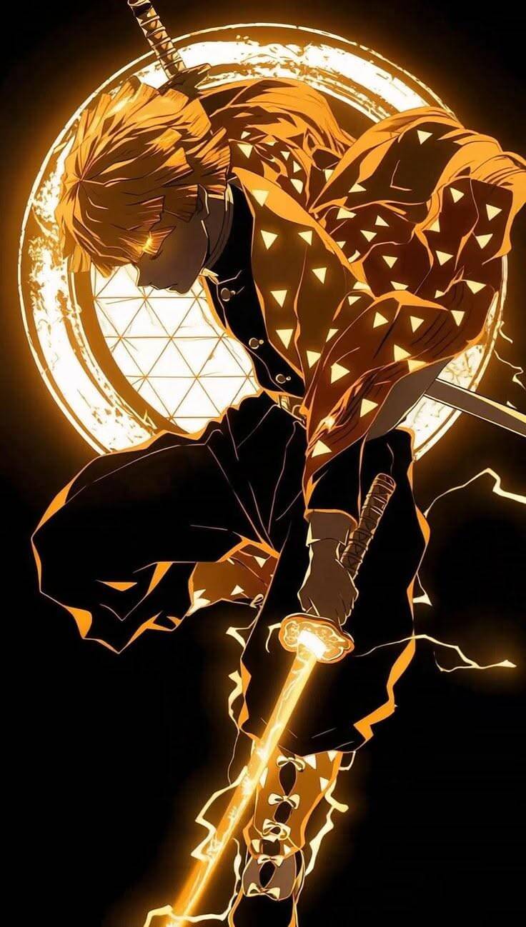 Zenitsu Agatsuma Anime Wallpaper for Mobile/iPhone 4K