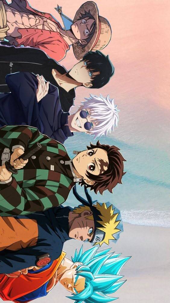 Fond d'écran animé avec des personnages emblématiques pour téléphone portable/iPhone 4K