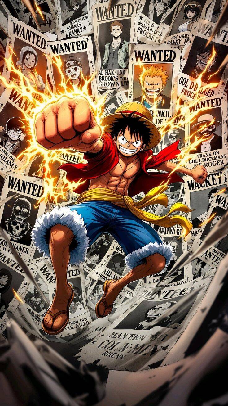 Fondo de pantalla animado de Luffy Gear 5 para móvil/iPhone 4K