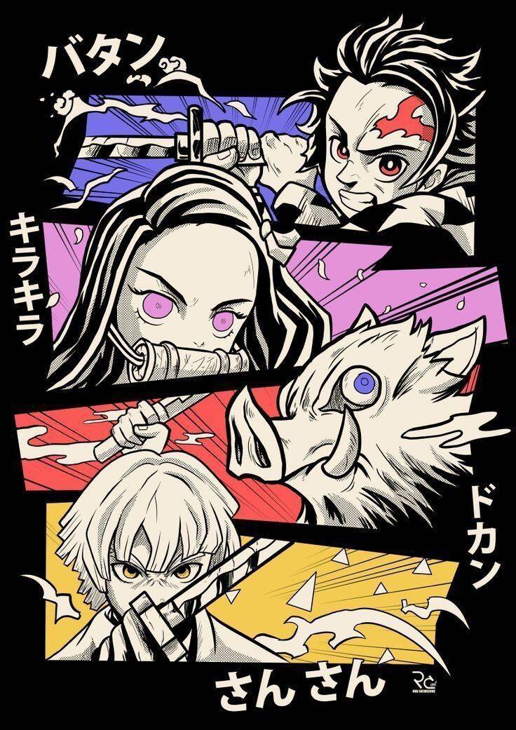Fondo de pantalla de Demon Slayer Anime para móvil/iPhone 4K