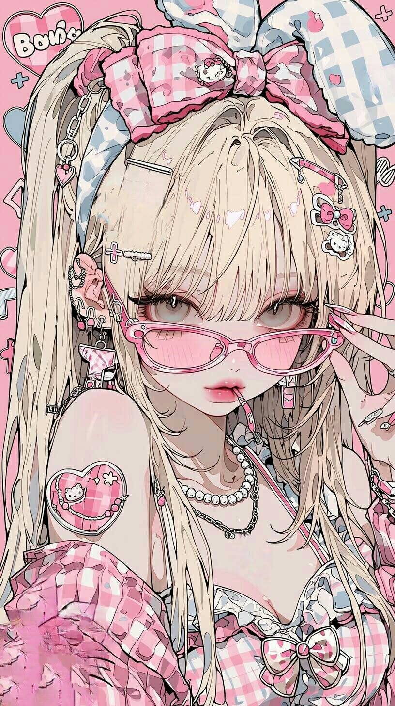 Papel de Parede de Anime Fofo para Celular/iPhone 4K   Estilo Kawaii