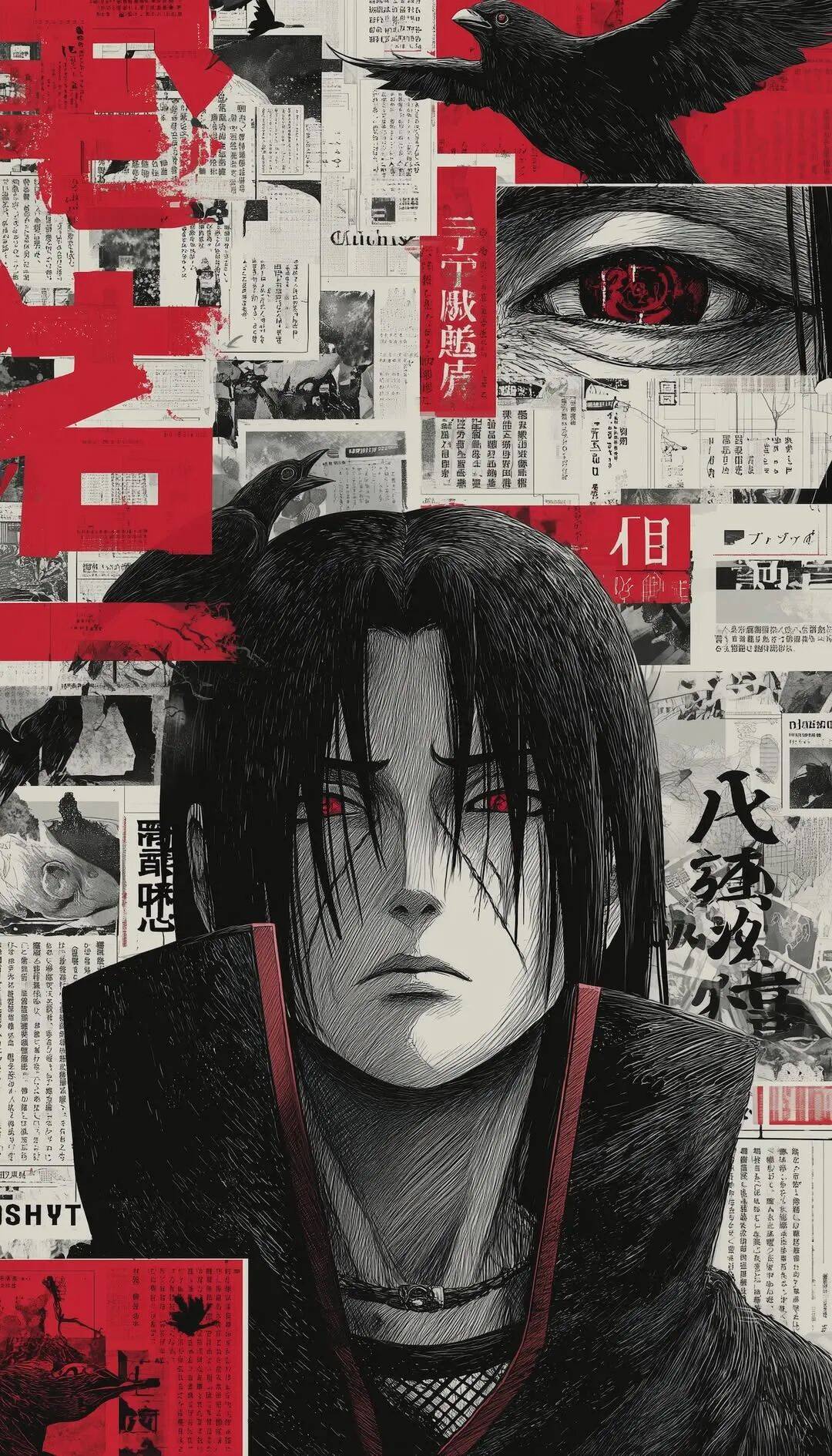 Papel de Parede de Anime Itachi Uchiha para Celular/iPhone 4K