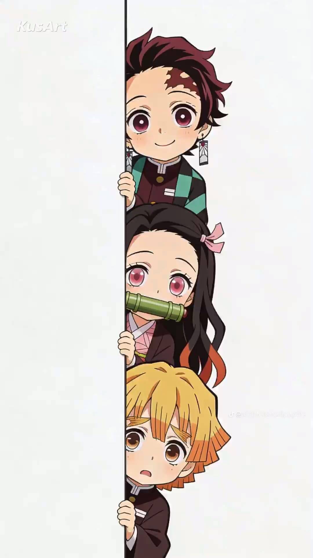 Fondo de Pantalla de Anime Tanjiro y Nezuko para Móvil/iPhone 4K