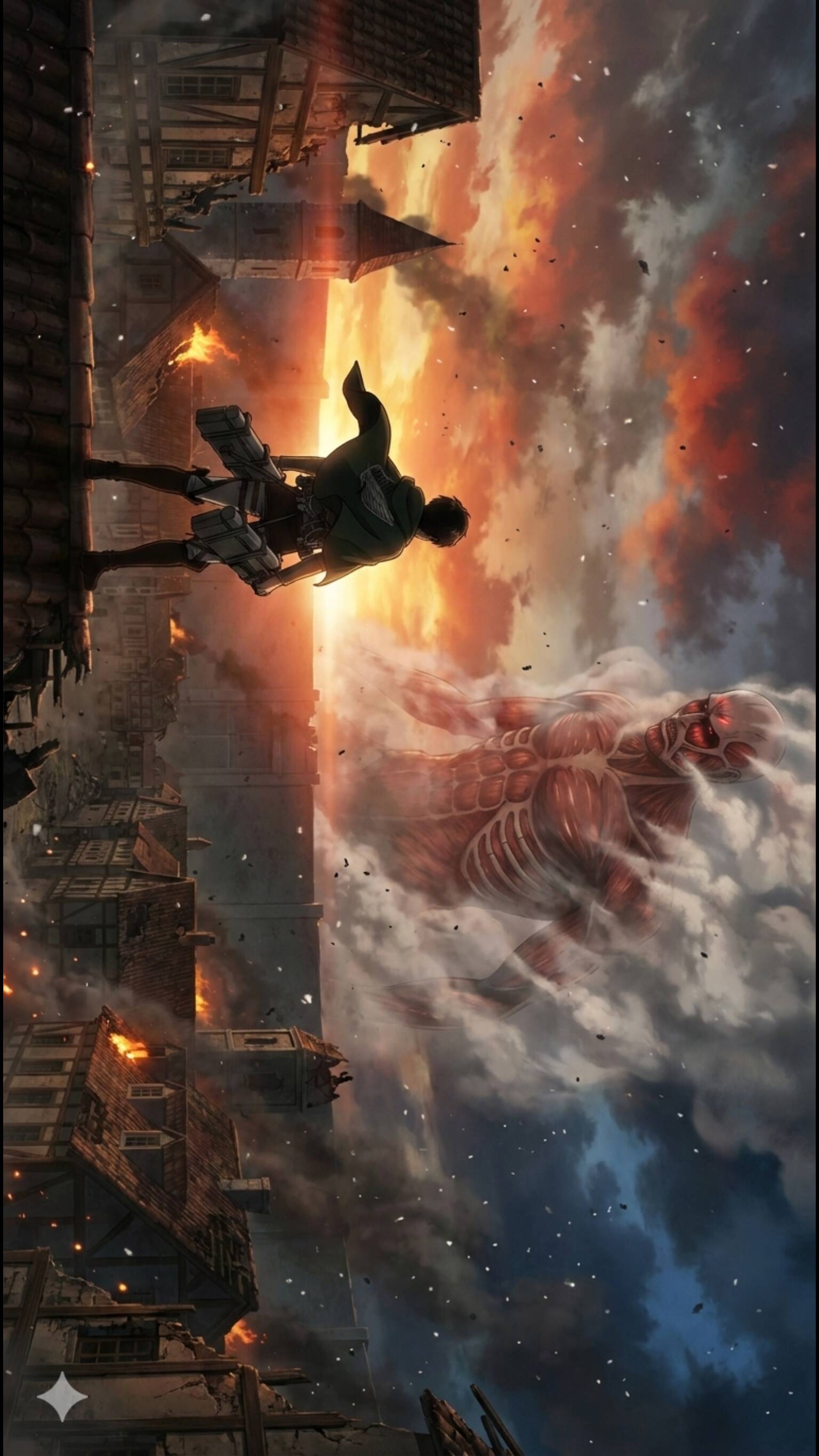 Papel de Parede de Anime Attack on Titan para Celular/iPhone 4K