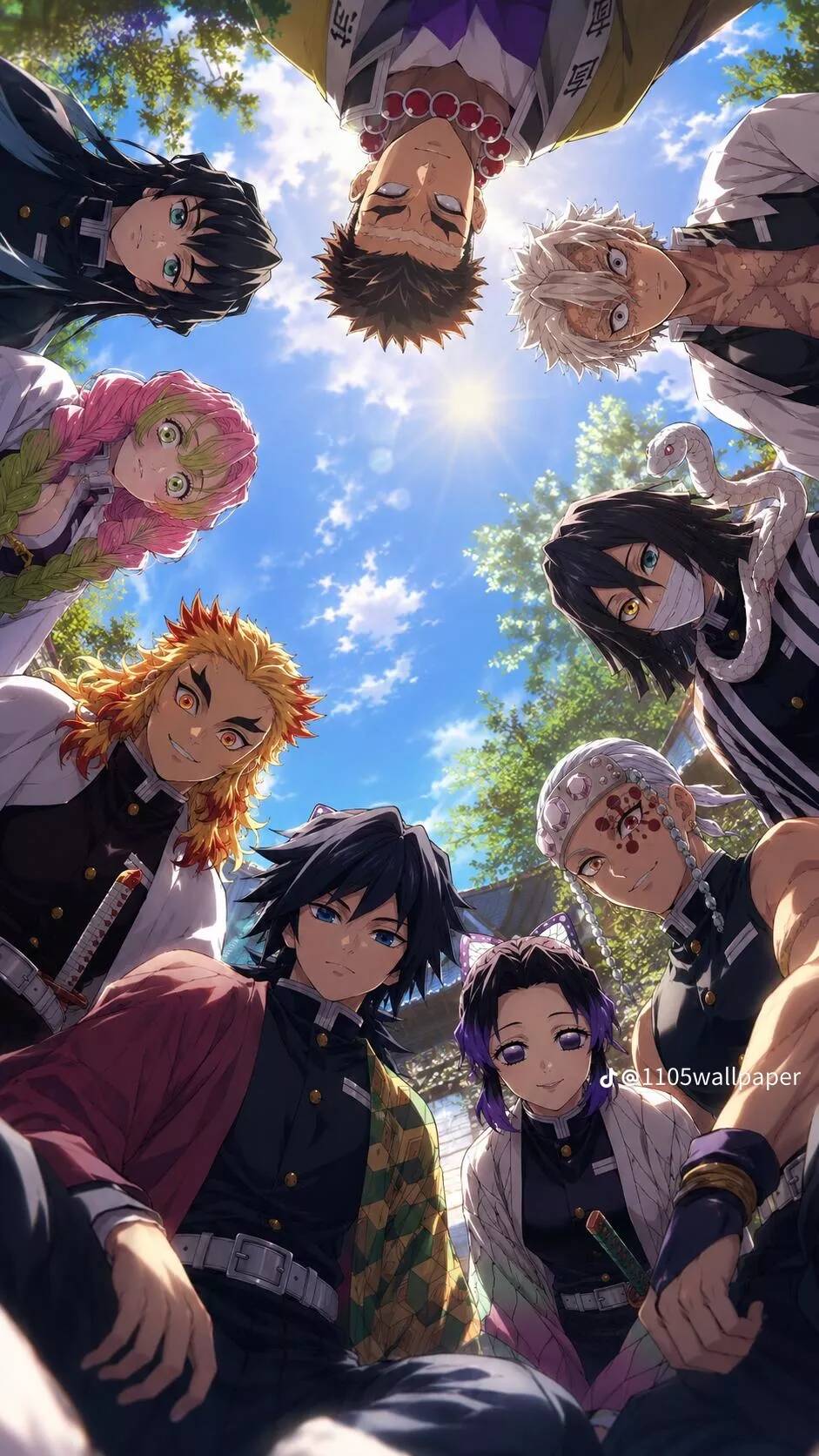 Papel de Parede de Anime Demon Slayer para Celular/iPhone 4K