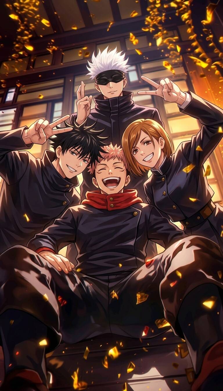 Papel de Parede de Anime Jujutsu Kaisen para Celular/iPhone 4K