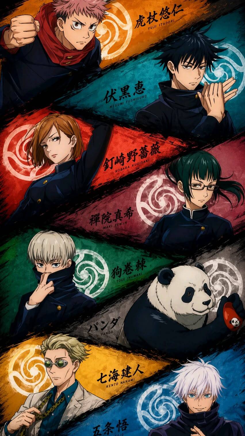 Papel de Parede de Anime Jujutsu Kaisen para Celular/iPhone 4K