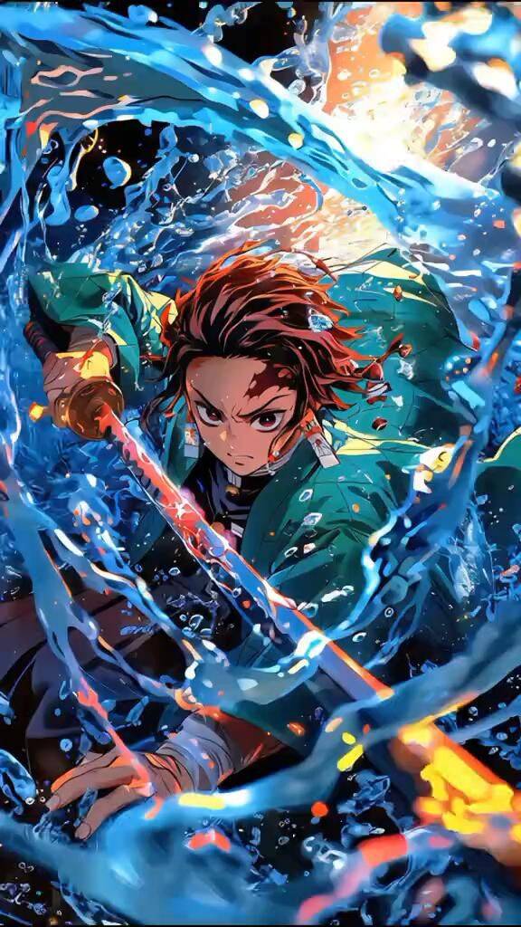Papel de Parede de Anime Tanjiro Kamado para Celular/iPhone 4K