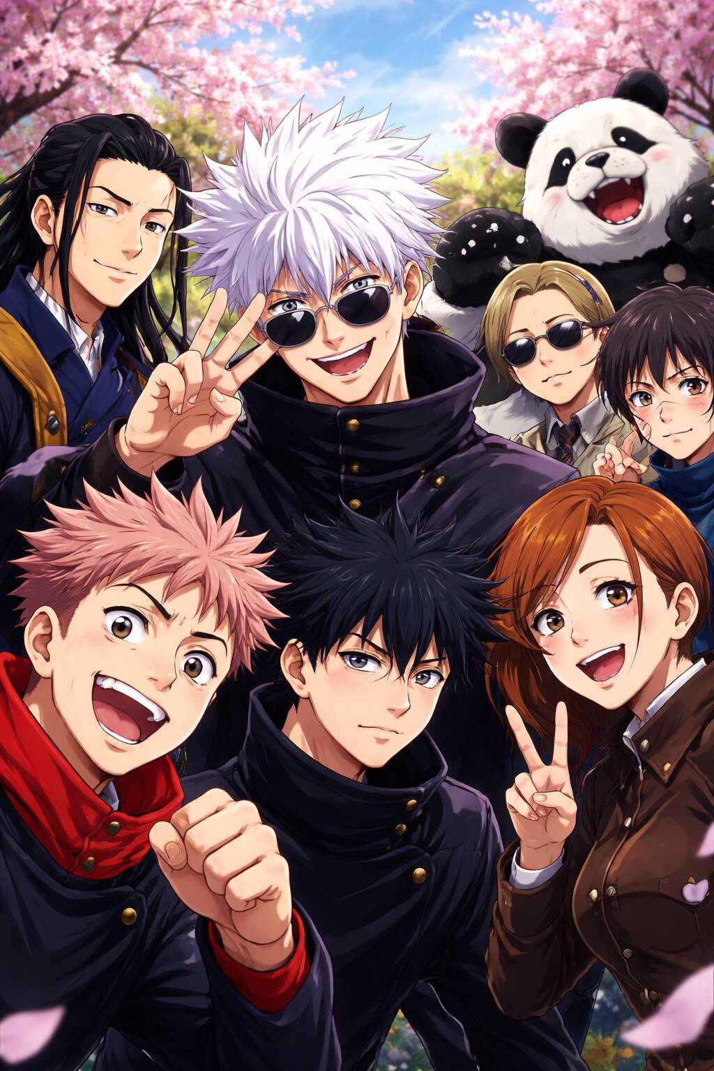 Fond d'écran animé amusant avec des personnages pour mobile/iPhone 4K