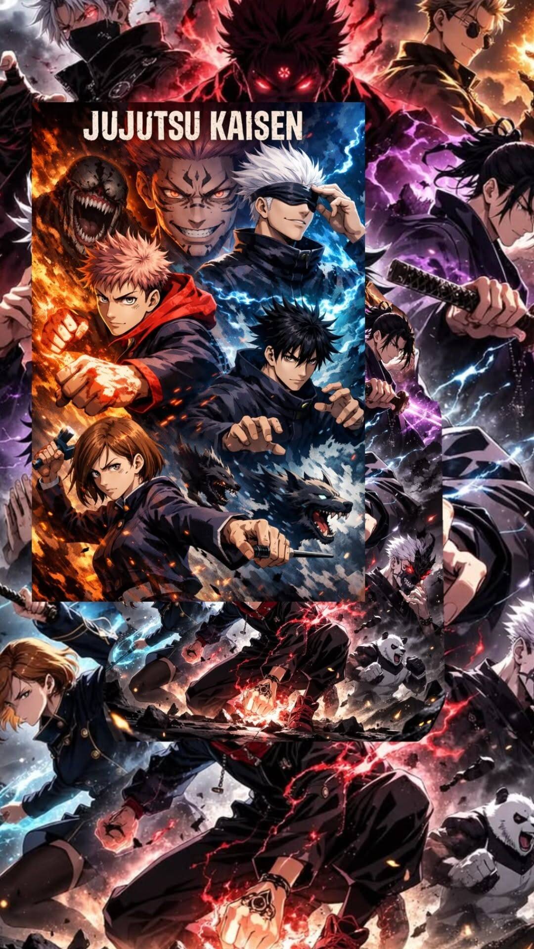 Papel de Parede de Anime Jujutsu Kaisen para Celular/iPhone 4K
