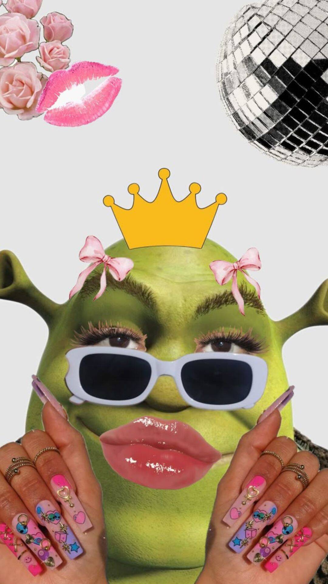 Papel de Parede Engraçado do Shrek Estiloso para Celular/iPhone 4K