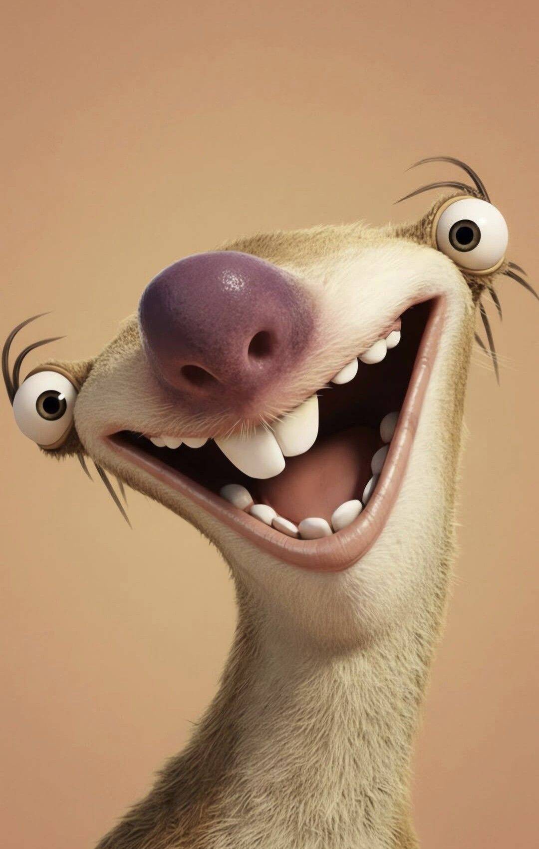 Fondo de Pantalla Divertido de Animal Sonriente para Celular/iPhone 4K