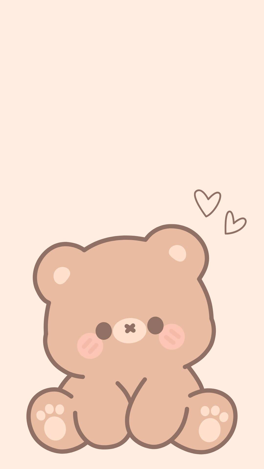 Cute Kawaii Bear Wallpaper for Mobile/iPhone 4K