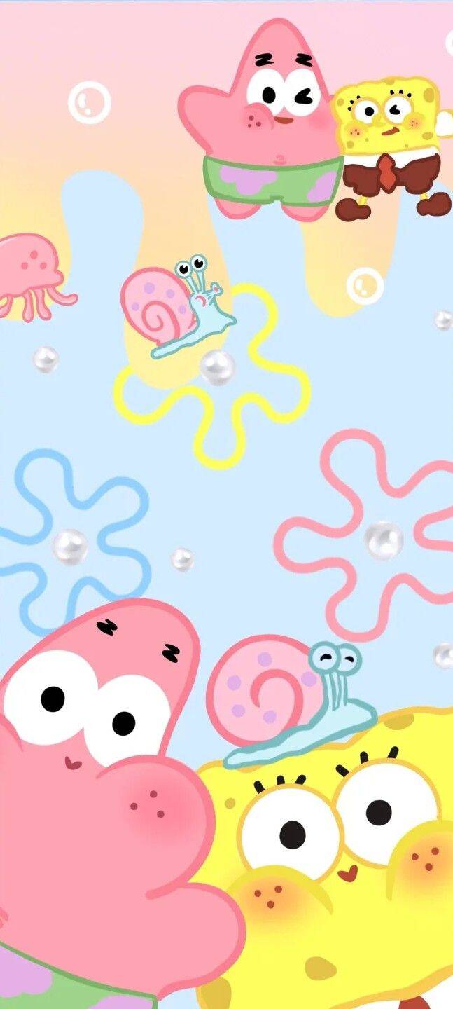 Cute SpongeBob and Patrick Wallpaper for Cell Phone/iPhone 4K