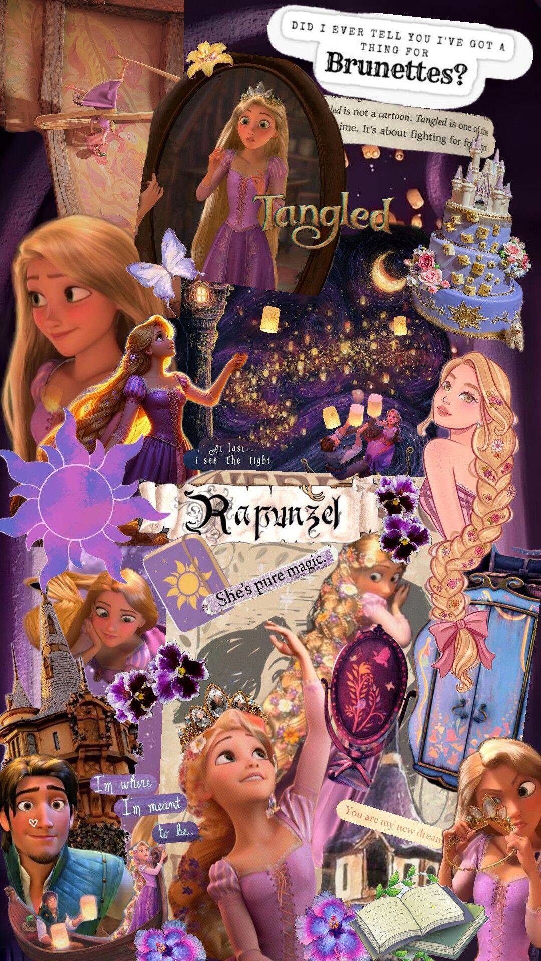 Lindo Fondo de Pantalla de Rapunzel de Enredados para Celular/iPhone 4K